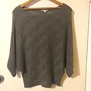 🌟Gianni Bini small grey thin pullover knit poncho
